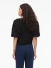 Vila Oberteil mit kurzen Ärmeln in Black Beauty