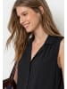 Street One Blousetop mit Bowling-Kragen in Black