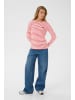 Kaffe Langarm-Shirt Liddy Regular fit in Chalk/True Red-Fudge Heart