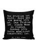 Mr. & Mrs. Panda Polsterkissen Das Problem ist nicht,... mit Spruch in Schwarz