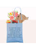 Mr. & Mrs. Panda Tasche Spruch Hoffnung und Ruhe mit Spruch in Sky Blue