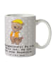 Mr. & Mrs. Panda Keramiktasse Bauingenieur Wille mit Spruch in Grau Pastell