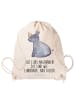 Mr. & Mrs. Panda Stofftasche Einhorn Nashorn mit Spruch in Creme