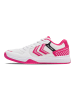 Hummel Schnürsenkel Sneaker All Court Innenbereich Damen in BRIGHT WHITE/RASPBERRY SORBET