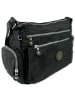 Bag Street Schultertasche Nylon schwarz ca. 30cm