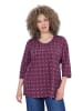Ulla Popken Langarmshirt in dunkel weinrot