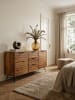 KADIMA DESIGN Design Sideboard NISHAN 160 x 40 x 88 cm Massiv Holz,