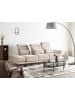 Beliani 3-Sitzer Sofa IKAST in Beige/Schwarz - (W) 255 x (H) 87 x (L) 105 cm