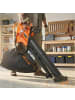Outsunny Elektrischer Laubbläser und Staubsauger,121,5L x 31B x 48H cm,Orange