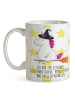 Mr. & Mrs. Panda Tasse Einhorn Hexe mit Spruch in Weiß