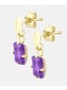 Vanlere Ohrhänger aus 375 Gelbgold mit Amethyst