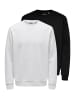 ONLY & SONS Sweatshirt Ceres in Schwarz / hellgrau