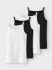 name it 4er-Pack Unterhemden Nkfstrap Trägertop in black