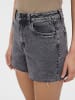 Vero Moda Kurze Denim Jeans Shorts mit Fransen VMBRENDA in Grau