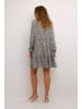 Kaffe Kleid KAsally Loose fit in Feather Gray Petit Leaf