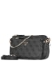 Guess Noelle II DBL - Umhängetasche 24 cm (dark taupe logo) in coal logo