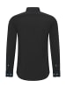 Rusty Neal Business Hemd Slim Fit Premium Cotton-Stretch in Schwarz / Türkis