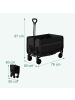 relaxdays Bollerwagen in Schwarz - (B)50 x (H)97 x (T)76 cm