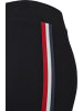 Urban Classics Leggings in black/firered/white/navy