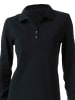 Heine Langarm-Poloshirt in schwarz