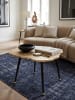 KADIMA DESIGN Moderner Couchtisch - Schwarz/Gold, Baumscheiben-Look aus Aluminium