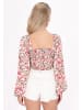 IZIA Women Blouse in red multicolor