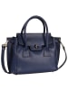 Toscanto Leder Handtasche Toscanto Tasche jeansblau ca. 30cm