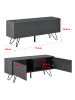 en.casa Sideboard Bollebygd in Grau (H)46.5cm (B)110cm (T)30cm