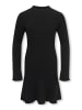 KIDS ONLY Strickkleid Rippstrick langarm Kogmichella in black