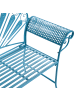 Beliani Gartenbank PAVIA in Blau - (W) 146 x (H) 107 x (L) 50 cm