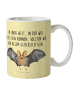 Mr. & Mrs. Panda Tasse Fledermaus Flügel mit Spruch in Gelb Pastell