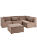 Beliani 7-tlg Modulsofa LEMVIG in Beige linksseitig