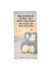 Mr. & Mrs. Panda Badehandtuch Pinguine Kuscheln Design mit Spruch in Grau Pastell