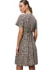 Zero  Sommerkleid Allover-Muster in BrownCream