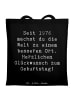 Mr. & Mrs. Panda Stoff Shopper Spruch 1976 Geburtstag mit Spruch in Schwarz