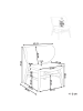 Beliani Sessel DAY in Beige/Braun - (W) 62 x (H) 70 x (L) 69 cm