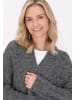 usha WHITE LABEL Damen Cardigan in Anthrazit Melange