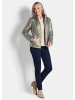 GOLDNER Metallicjacke mit Kapuze in goldfarben