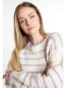 DreiMaster Damen Strickpullover in Wollweiss Flieder
