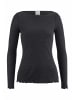 Hessnatur Longsleeve Fitted in schwarz
