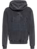 King Kerosin Sweatjacke in Schwarz