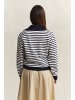 Gant Sweatshirt in marine weiß
