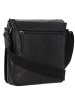 Greenburry Pure Black Umhängetasche Leder 22 cm in black