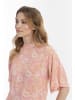 Albee Women Kurzarmbluse in Rosa Mehrfarbig