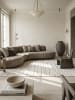 KADIMA DESIGN Teppichläufer Abstrakt pflegeleicht Wohnzimmer Schlafzimmer Flur in Creme