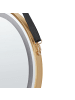 Beliani Badezimmerspiegel DAROIS in Gold/Schwarz - (W) 60 x (H) 60 x (L) 4 cm Horizontal