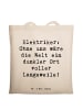 Mr. & Mrs. Panda Schultasche Spruch Elektriker Helden mit Spruch in Creme