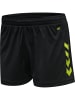 Hummel Hummel Kurze Hose Hmlcore Multisport Damen Atmungsaktiv Schnelltrocknend in BLACK/LIME POPSICLE