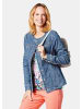 GOLDNER Jeansjacke Modische Freizeitjacke in mittelblau