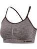 Hummel Sport-BH "Hmlci Seamless Scrunch Sports Bra" in Braun